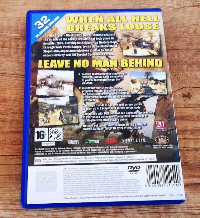 PS2 Delta Force: Black Hawk Down - Team Sabre