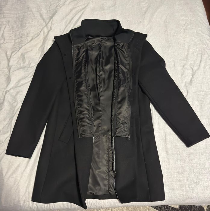 Palton negru de lana Matinique