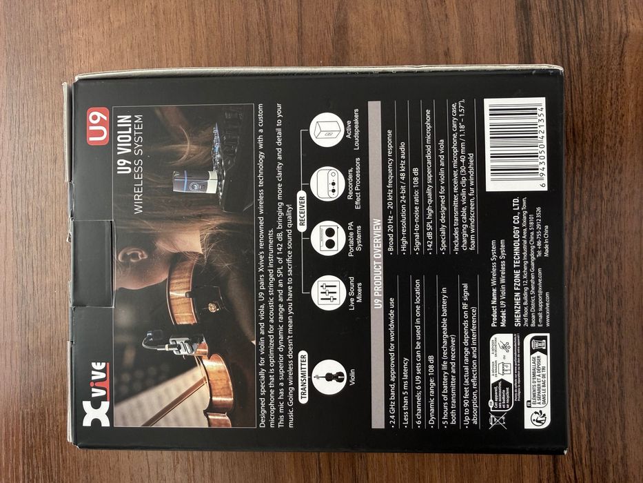 U9 Violin Wireless System