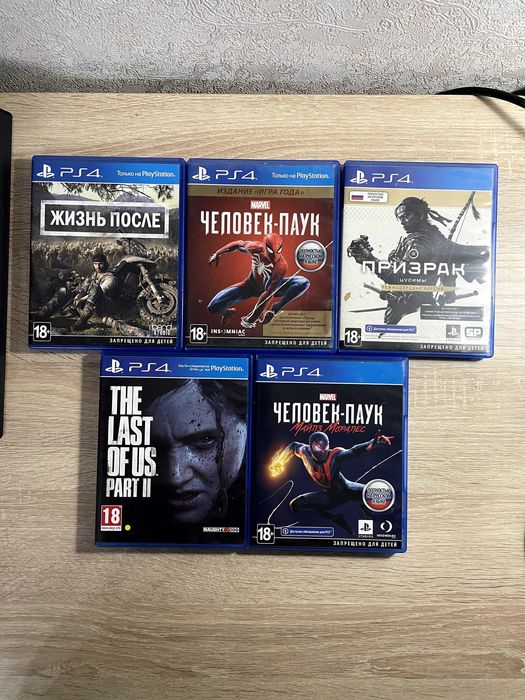 PS4 Pro 1 TB (11.00, прошитая) + 5 игр
