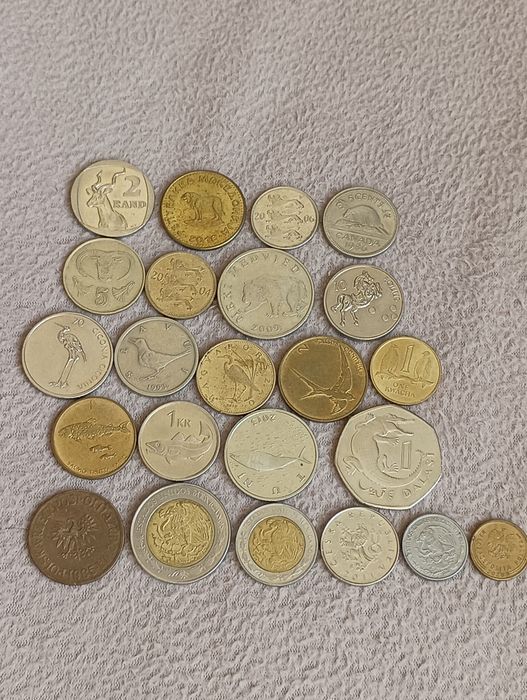 Монети с животни,птици,риби и др