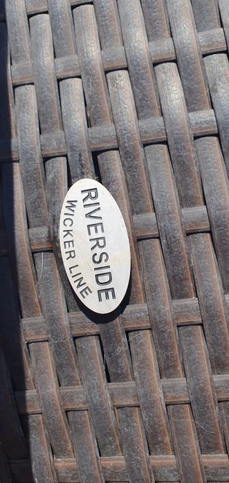 Șezlonguri Riverside Wicker Line, ratan sintetic, reglabile – set 3 bu