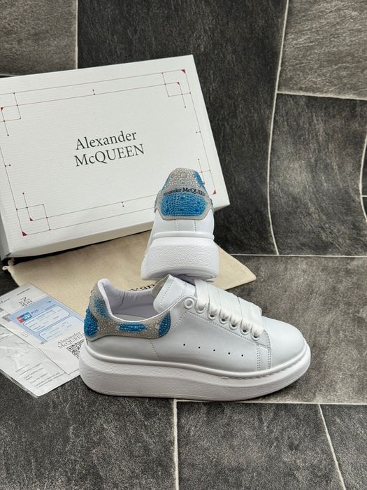 Adidasi Alexander Mc QUEEN White Glitter Multicolor