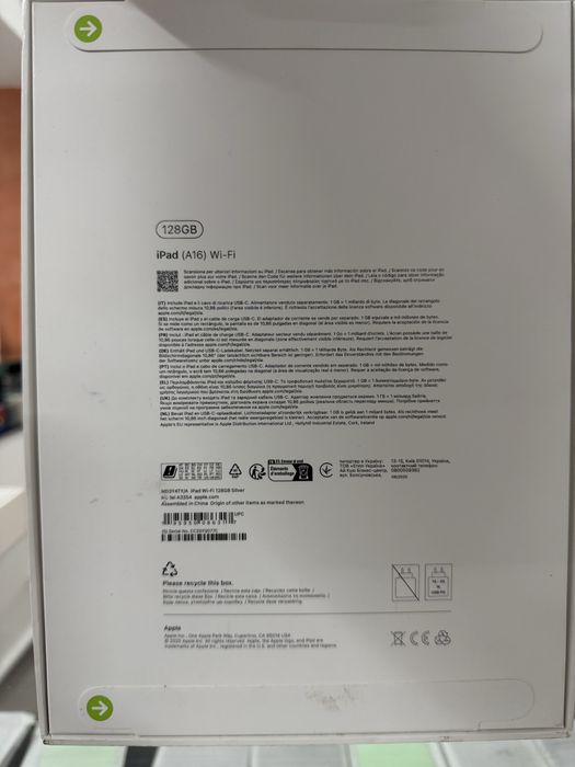 iPad A16 128 gb Pret 1650 lei
