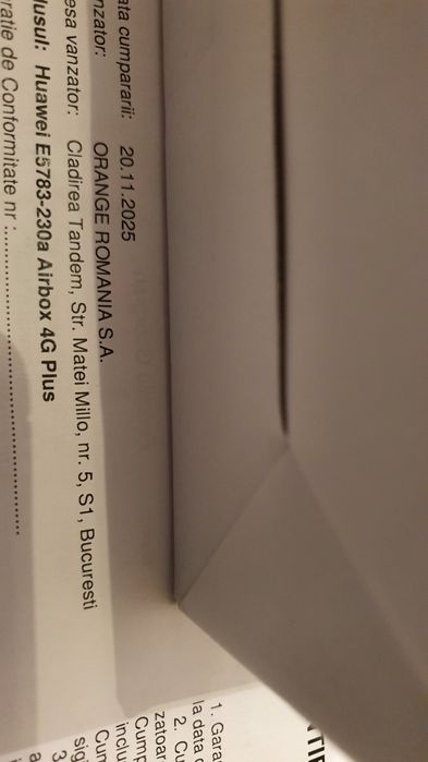 HUAWEI e5783 AirBox 4G+ Router CAT 7 Nou NECODAT SIGILAT Curier OLX