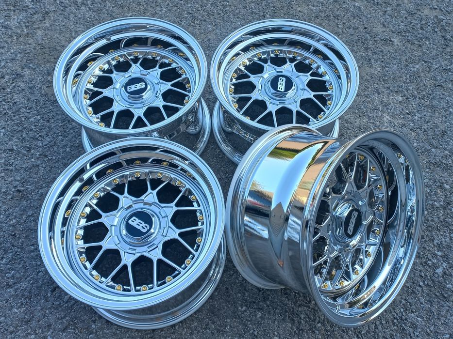 16"4х100 Bbs Fm3 Chrome 9-10j et15-12 Bmw E30 Golf 2 3...Чисто Нови..