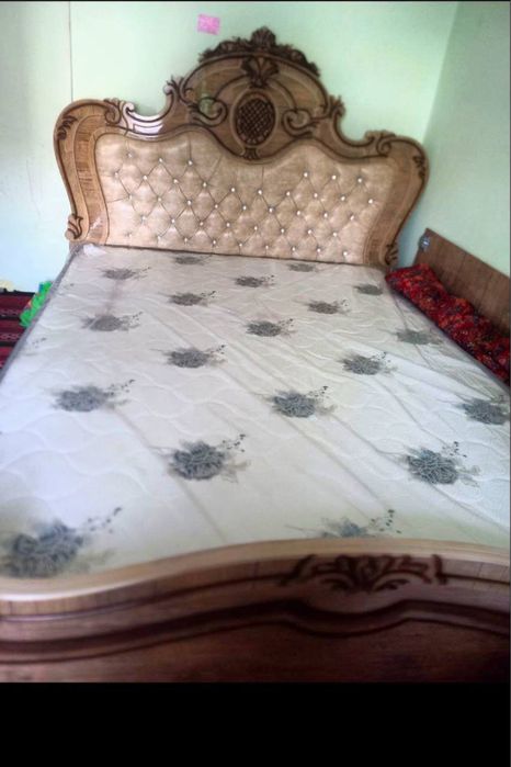 Двухспальный кровать + Шкаф + 2 тумба