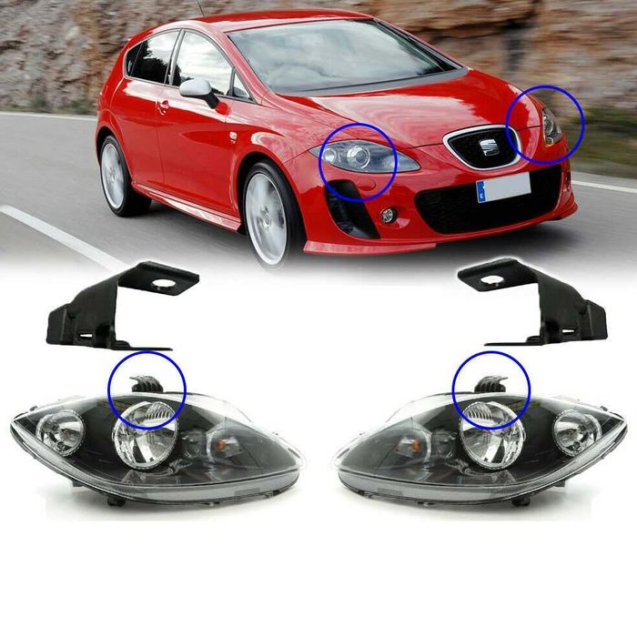 Ремонтен комплект щипки за фар Seat Leon  remonten komplekt shtipki