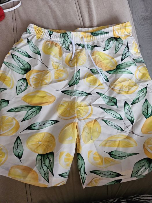 Мъжки плувни шорти лимони