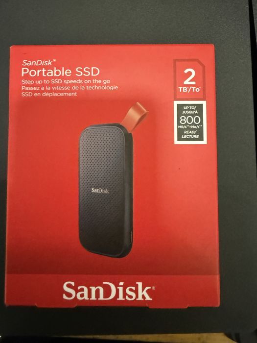 SSD extern SanDisk 2TB – până la 800 MB/s – original