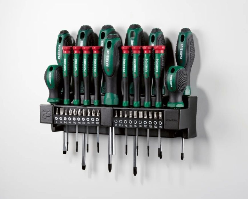 комплект отвертки 37 части Парксайд /Parkside