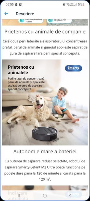 Robot  de aspirator la 500 lei Timișoara