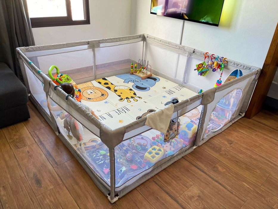 ВИСОКО КАЧЕСТВО! Голяма кошара за игра, заграждение до 200х200см.