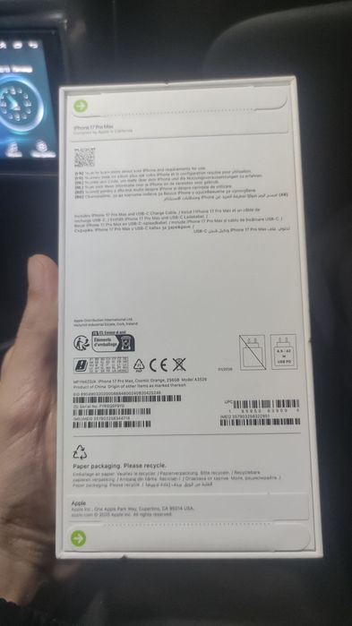 Iphone 17 pro max 256gb