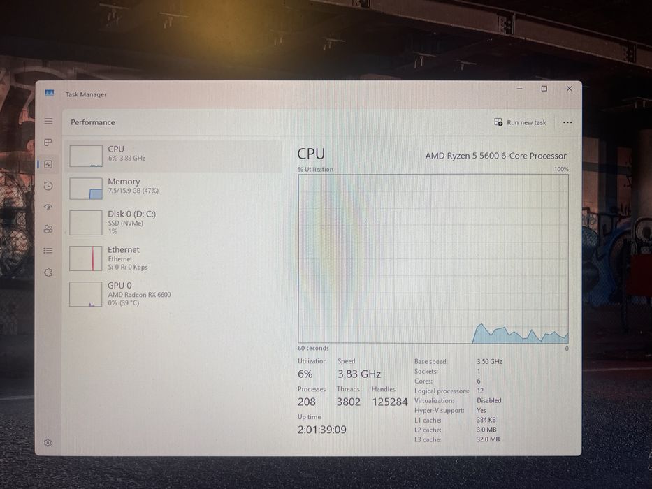 PC Gaming ryzen 5 5600 rx6600