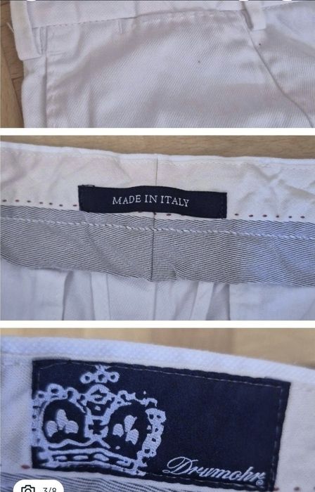 Pantaloni chino lux Drumohr, model Drop 7 Slim Fit, Made in Italy - 48