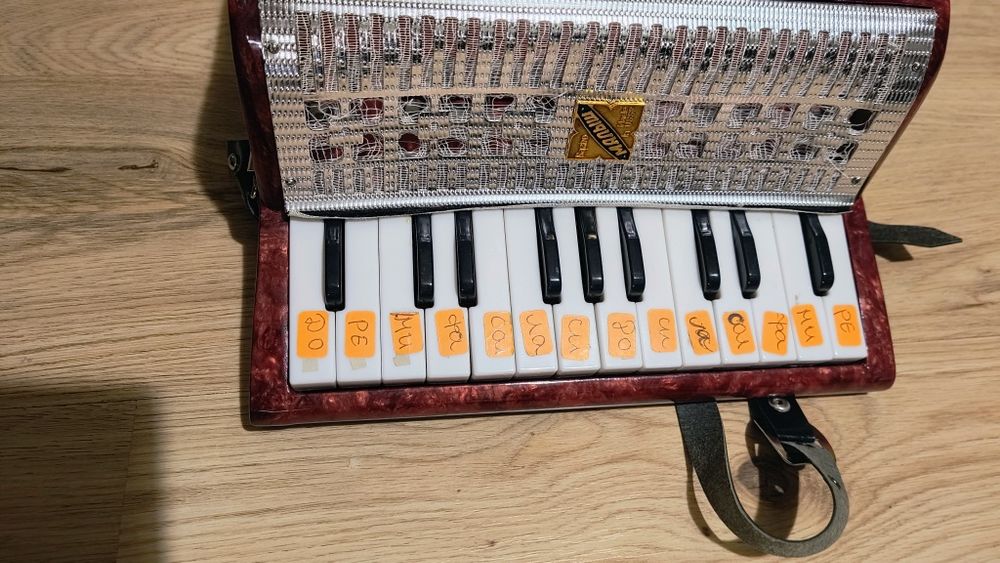 Детски акордеон червен