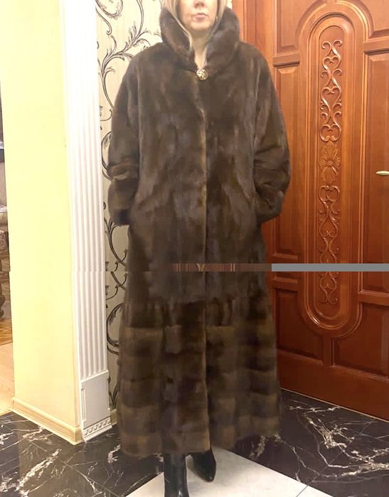 Шуба норковая, трапецией!