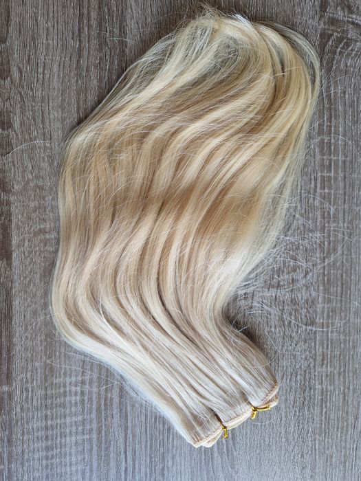 Естествена руса гъста коса - 12 месеца, 42см, 100гр.