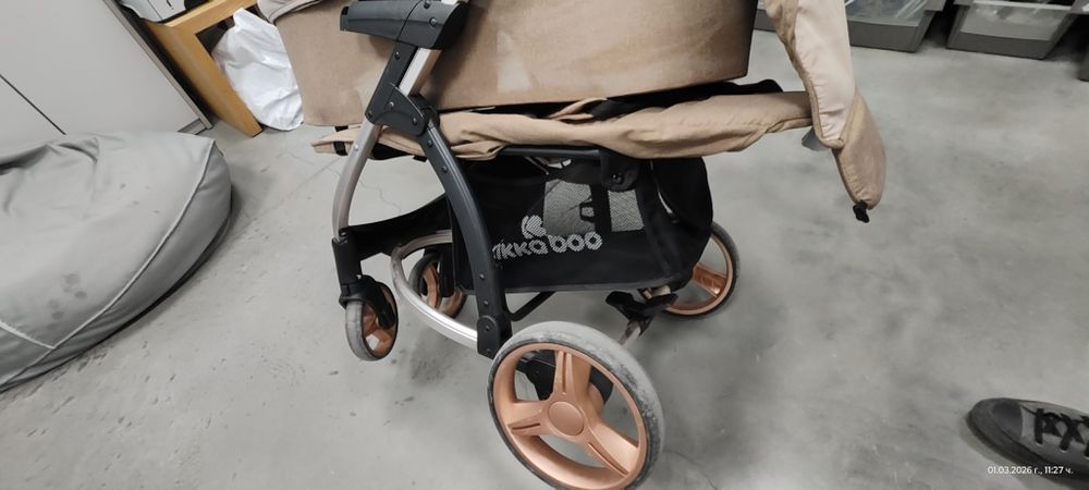KIKKA BOO Комбинирана количка 3в1 MADRID ALL IN ONE BEIGE