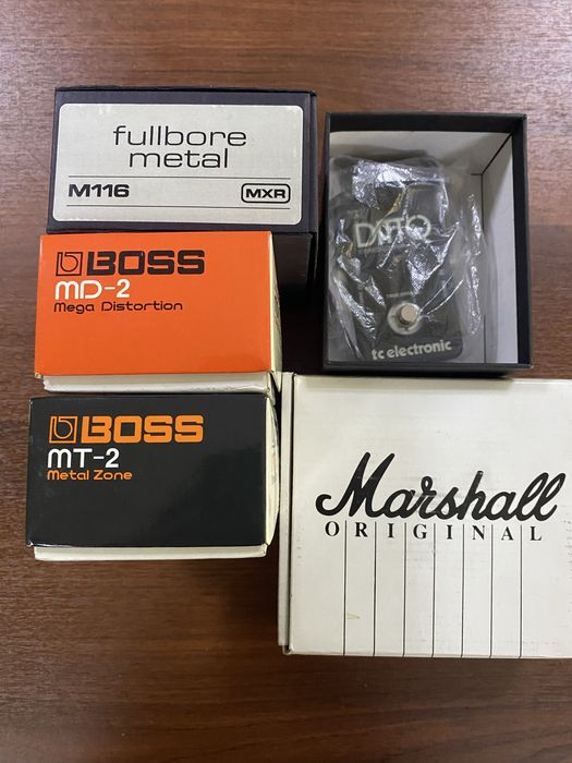 Педалборд и гитарные педали Boss, Mxr, TC Electronic, Marshall