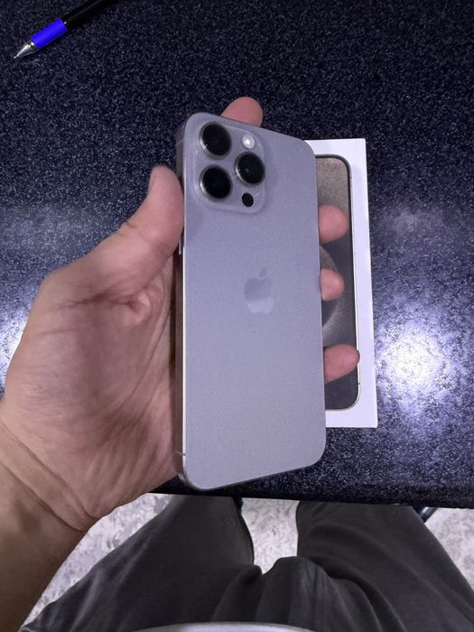 iphone 15 pro max pamit 256 g holati ideal karopka dak bor 85%