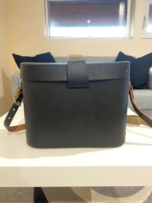 Винтидж кожена чанта за фотография