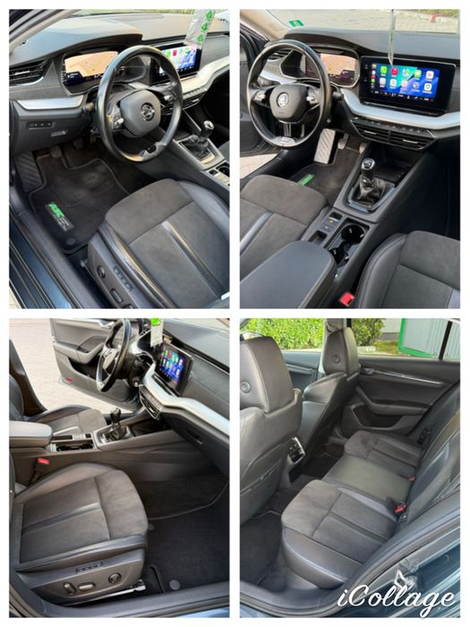 Skoda Octavia 1.5tsi-150cp 2022 full led/matrix/keyless/ACC/virtual/lane+side assist/camera/ambiental/tableta mare/CANTON/alcantara/moduri condus/18‘