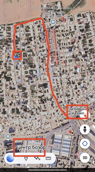 Термиз ш. Центр(фестивальный)да 6 сотх ер сотилади