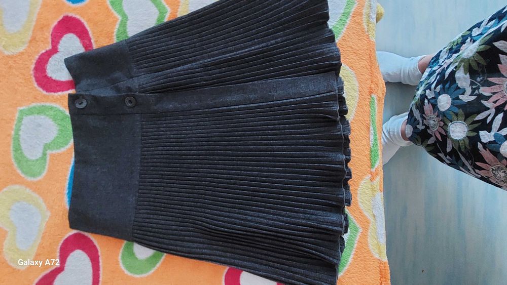 Плиссированная,юбочка для девочки