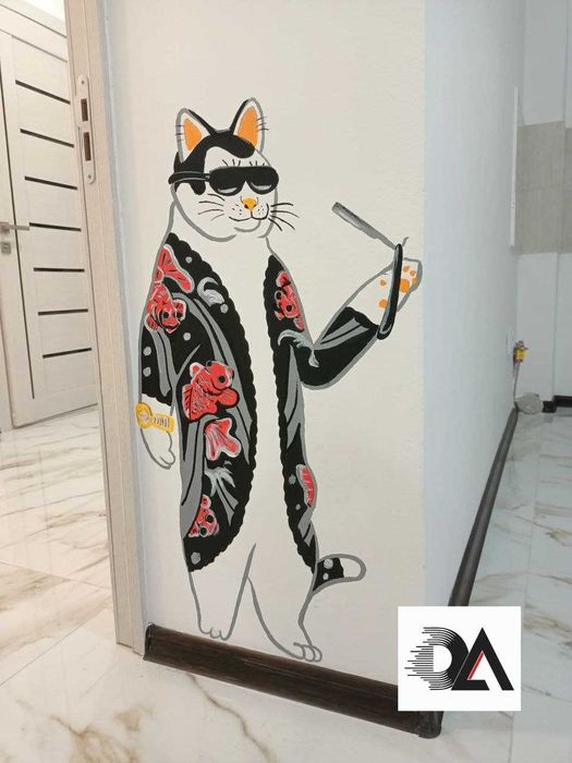 Рисуем на стенах. Настенные рисунки