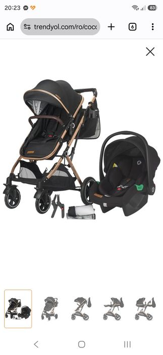 Carut copii coccole 3 in 1