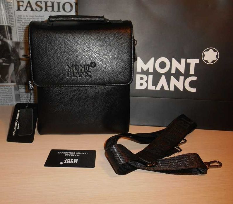 Mont Blanc Geantă pentru bărbați piele