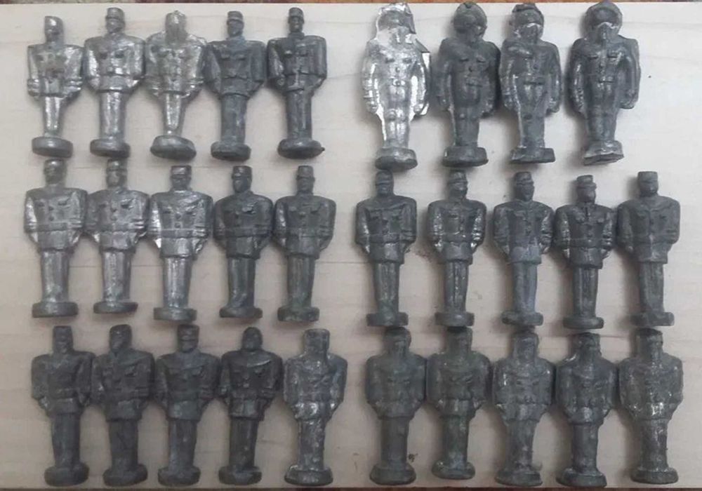 Figurine Militari turnati artizanal din aliaj de plumb si cositor