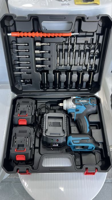 Makita гайковерт kuchli 21V yangi komplekt
