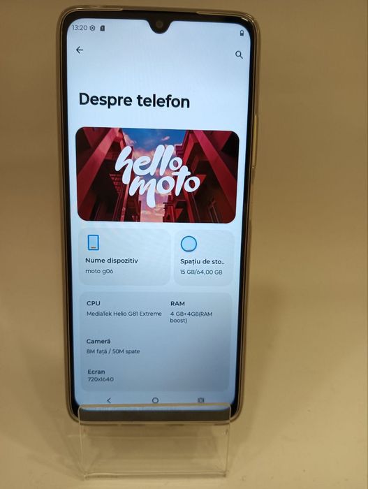 Telefon Motorola Moto G06 64 GB Green, Cod 122751