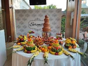 Bar din fructe si fantana de ciocolata