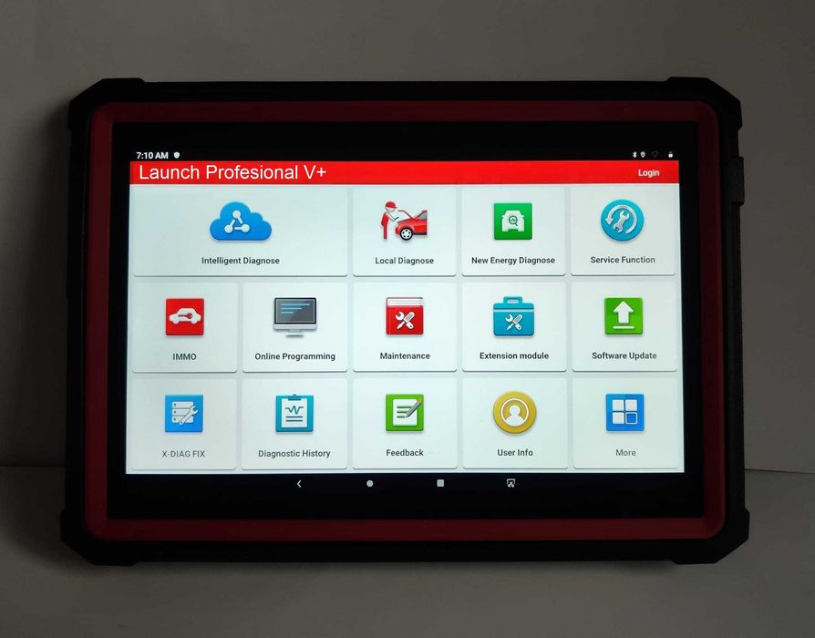 Kit Tester Auto Tableta Launch originala antisoc display mare 10.1' v2027+ Easydiag 3/32/128GB, Soft service profesional launch v+ 45 functii speciale