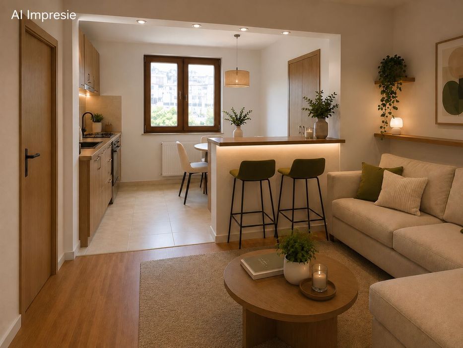 UNIC: Paradisul tău luminos, nou, spațios, 2 camere! Fără intermediari