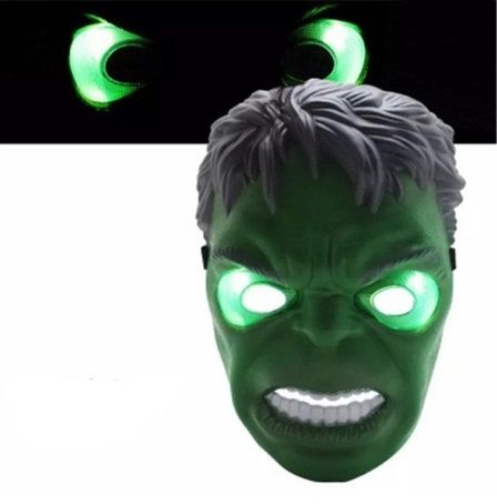 Светеща маска лед LED на Спайдърмен или Хълк Hulk
