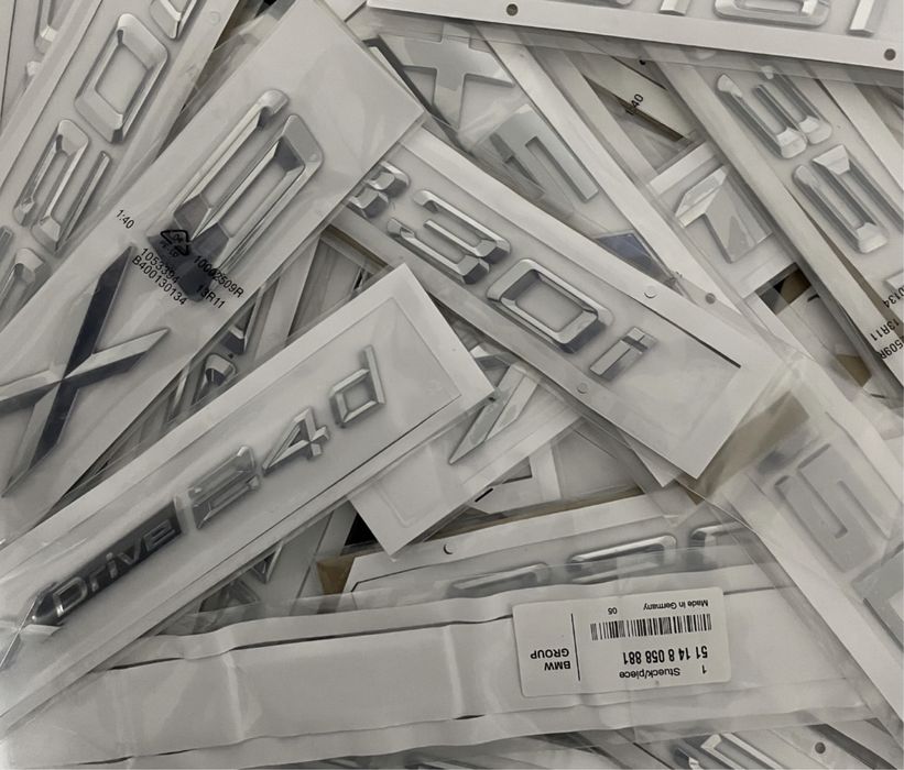 Cifre logo emblema Bmw Crom X4M X5M X6M M portbagaj X1 M6 aripa janta