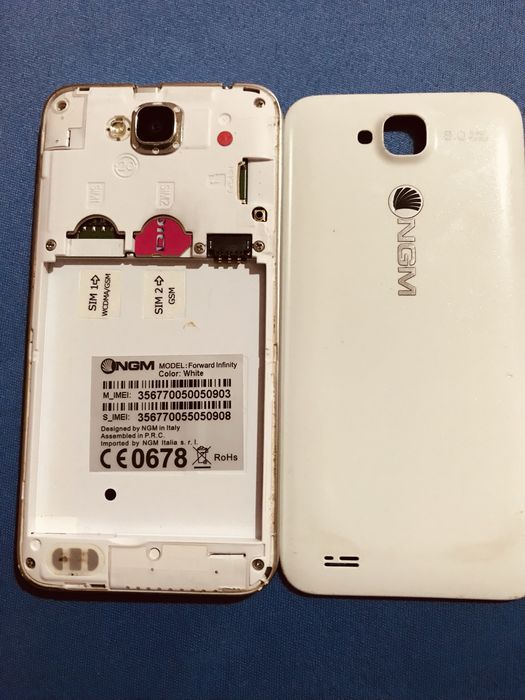 Mobil NGM Infinity alb/dual sim