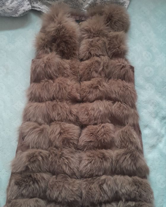 Желетка натуральная песец