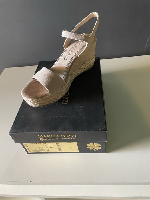 Sandale din piele Marco Tozzi by Guido Maria Kretschmer, mărimea 41 – NOI în cutie
