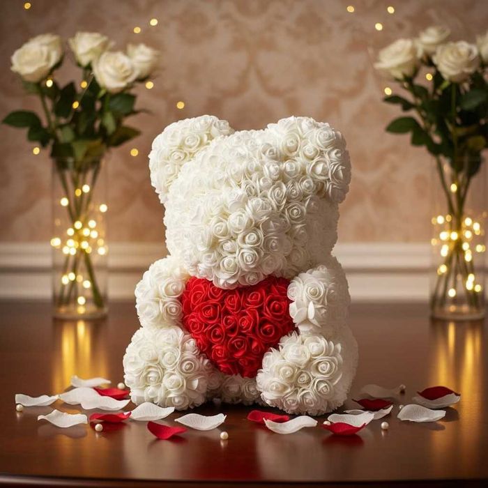 Декоративно мече от рози