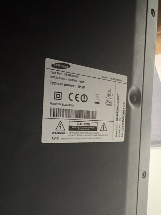 Televizor LED 3D Samsung, 116 cm, Full HD, 46ES8000