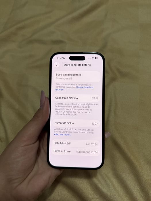 iPhone 15, 128GB, negru