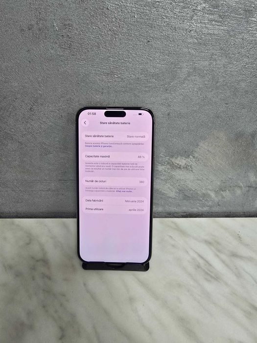 iPhone 15 Pro Max 256GB Natural Baterie 88 % Bmg Amanet 100539