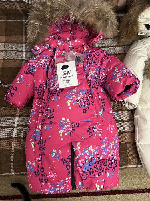 Новые зимние комбинезоны на девочку