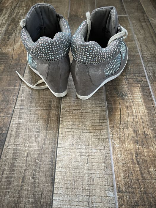 Botine cu cristale swarovsky/carvela